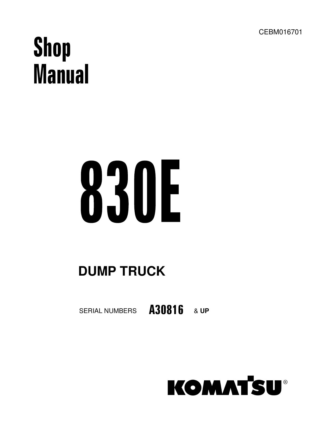 830E Shop Manual